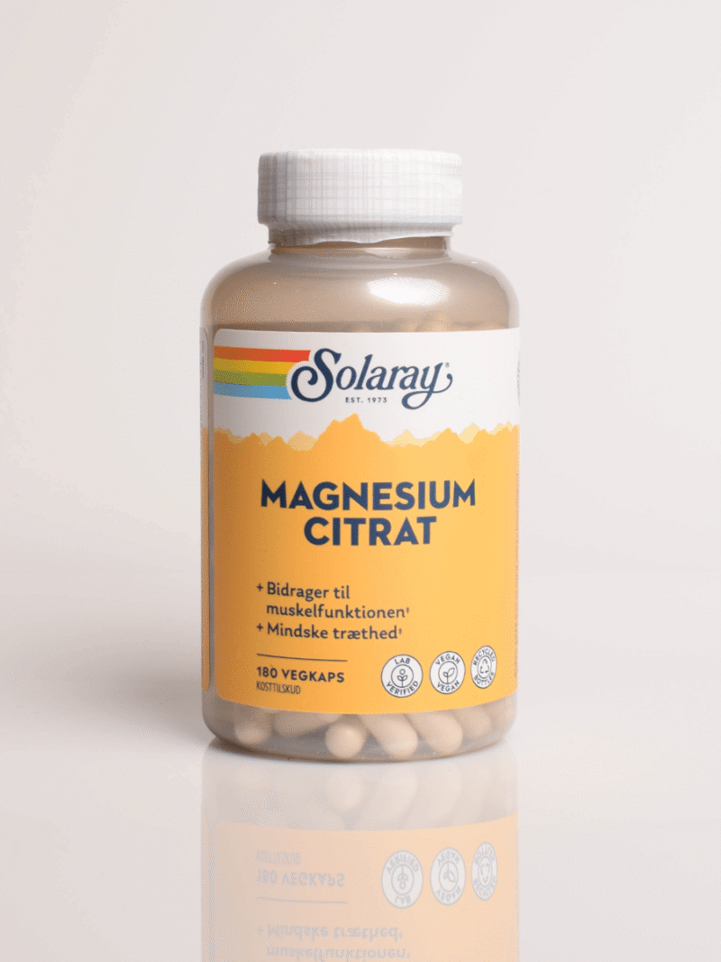 Magnesium Sitraatti Solaray (180 kapselia)
