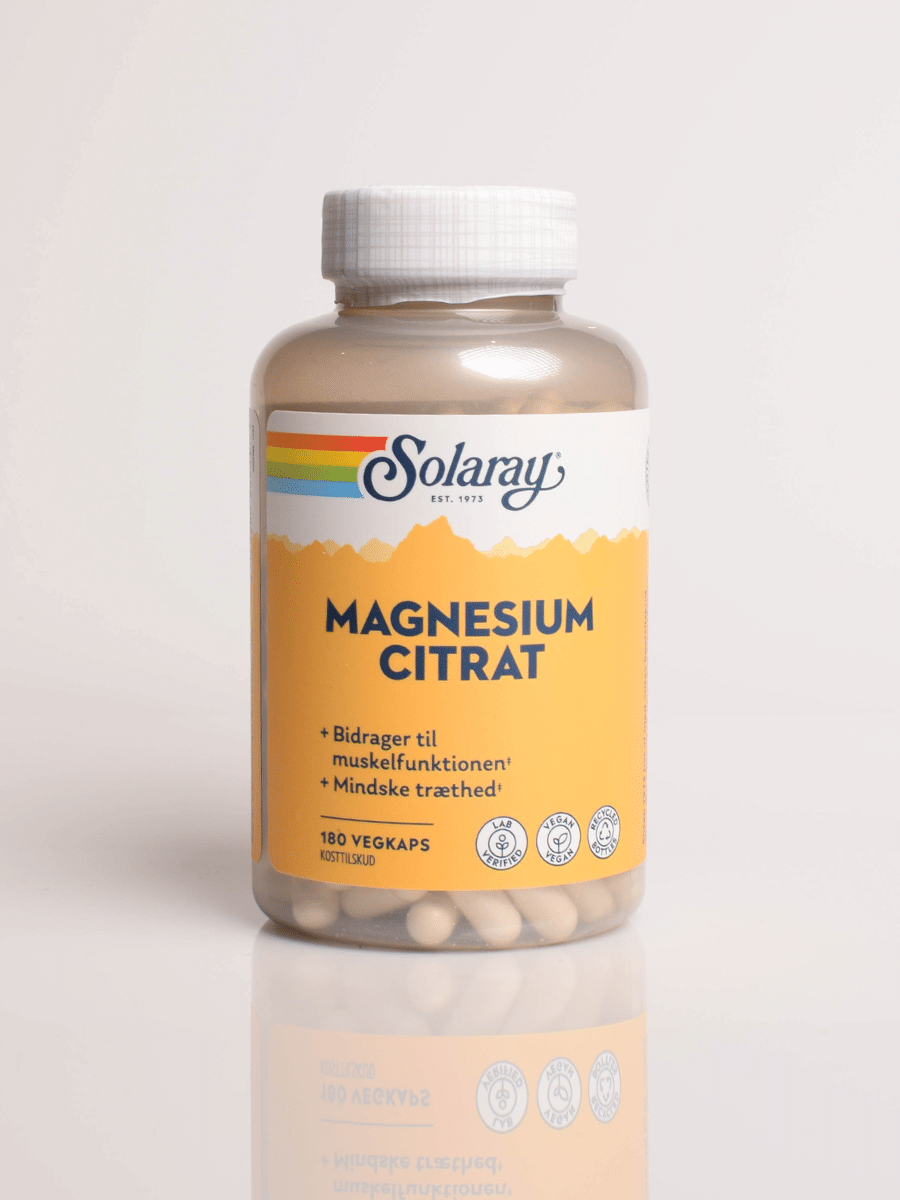 Magnesium Sitraatti Solaray (180 kapselia)