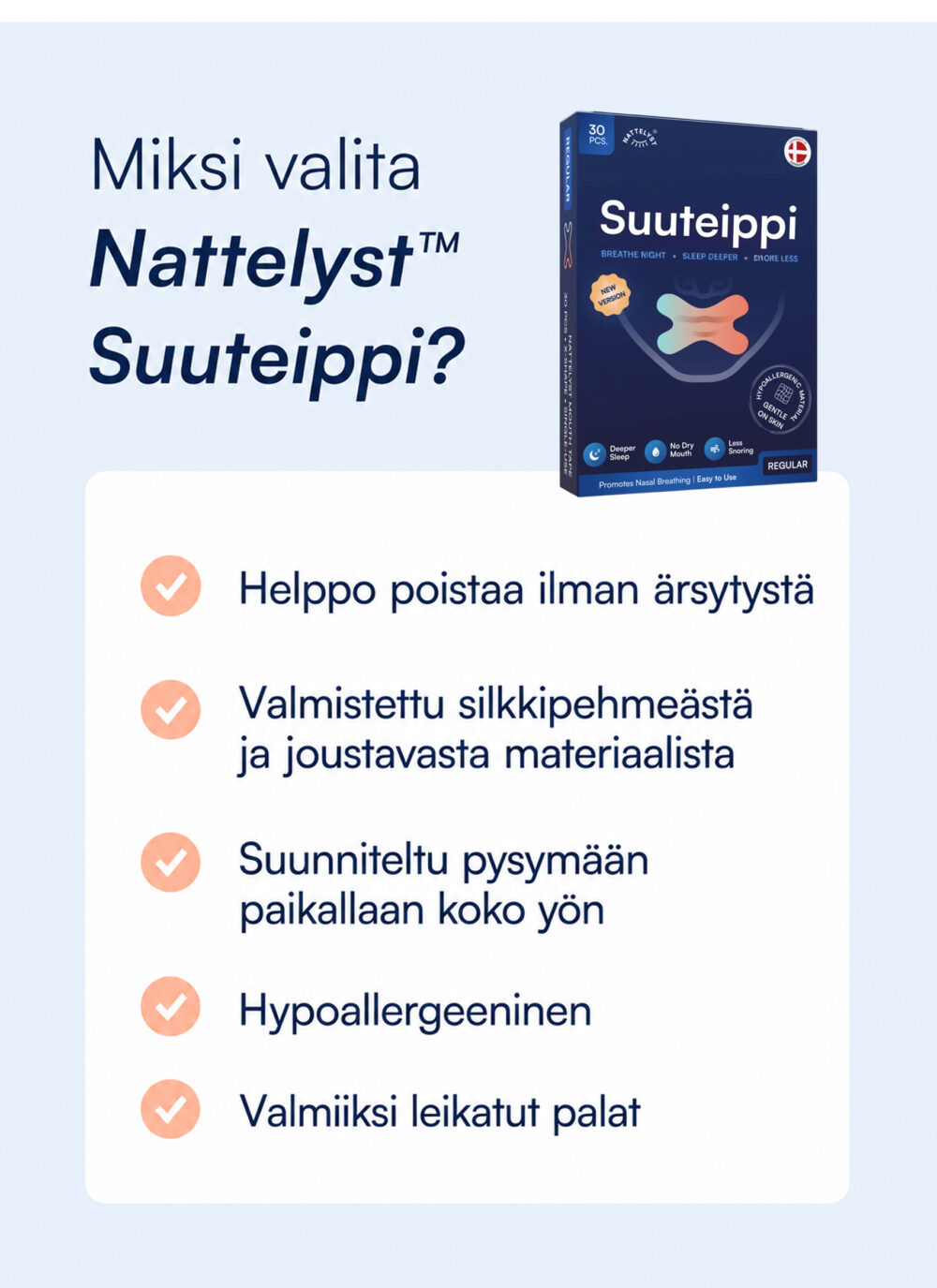 Nattelyst™ Suuteippi