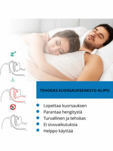 Kuorsaus Nenäklipsi (4 kpl)