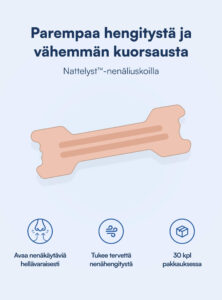 Nattelyst™ Nenäliuskat