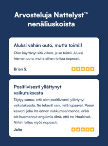 Nattelyst™ Nenäliuskat