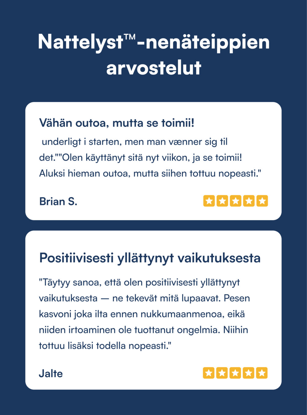 Nenäteippi (Nattelyst™)