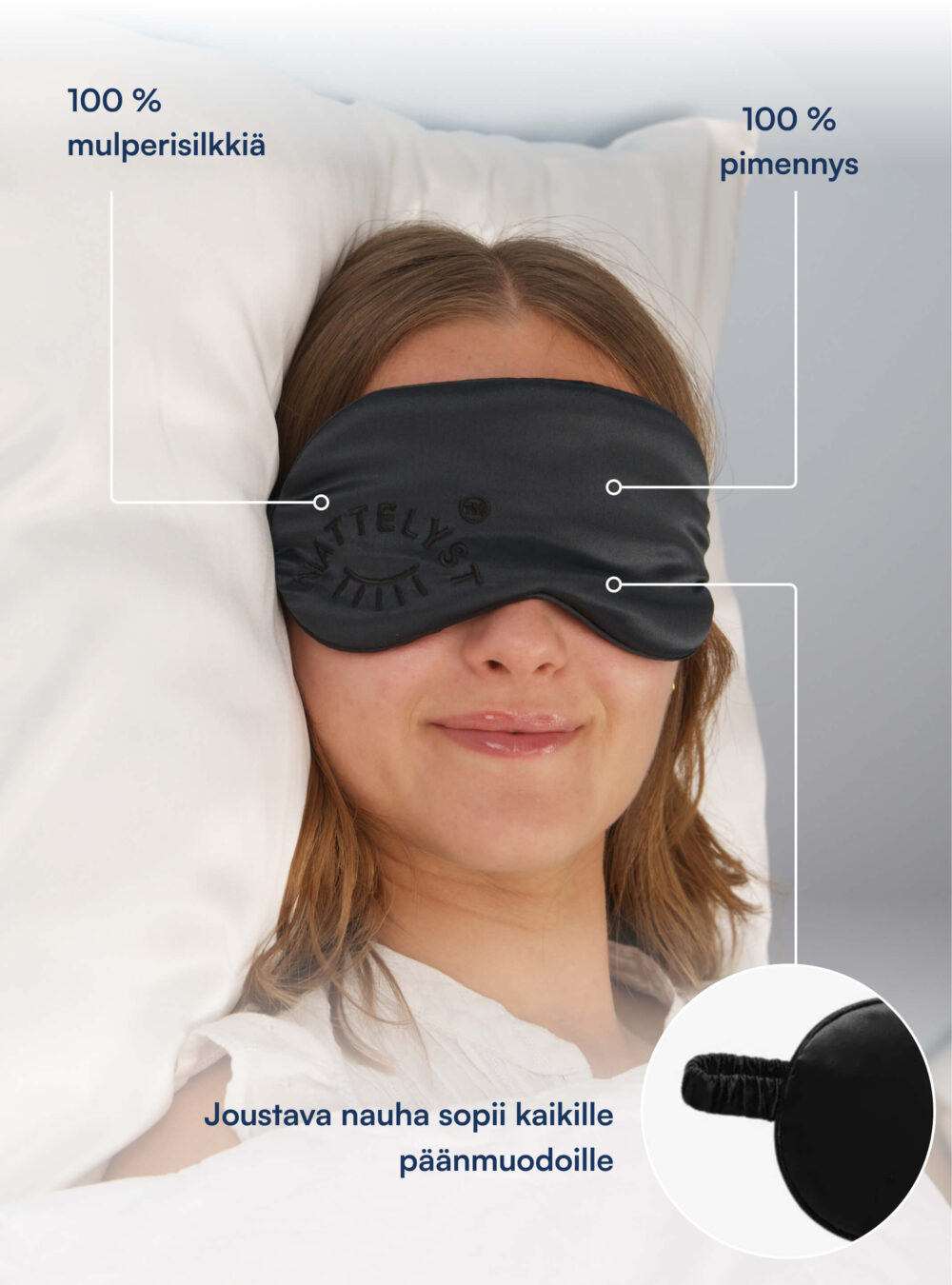 Sleepie Uninaamari (100% Mulberry Silkki)