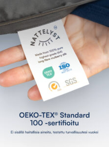 100% Mulberry Silkki Tyynyliina (OEKO-TEX) Valkoinen