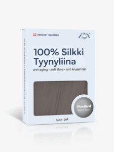 100% Mulberry Silkki Tyynyliina (OEKO-TEX) Tummanharmaa