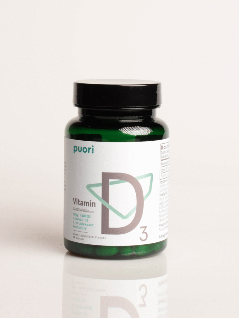 Vitamin D3 10mcg kookosöljyssä
