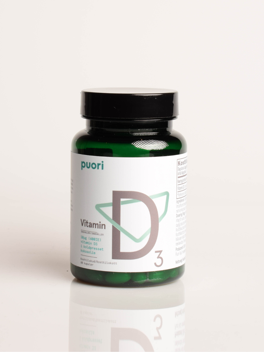 Vitamin D3 10mcg kookosöljyssä
