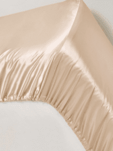 100% Mulberry Silkki Aluslakana (OEKO-TEX) Beige