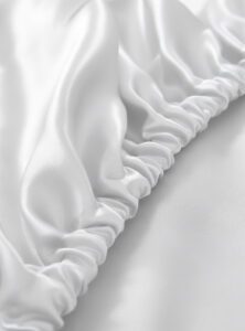 100% Mulberry Silkki Aluslakana (OEKO-TEX) Valkoinen