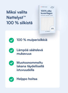 100% Mulberry Silkki Aluslakana (OEKO-TEX) Valkoinen