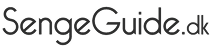 SengeGuide.dk logo i sort, enkel og moderne typografi