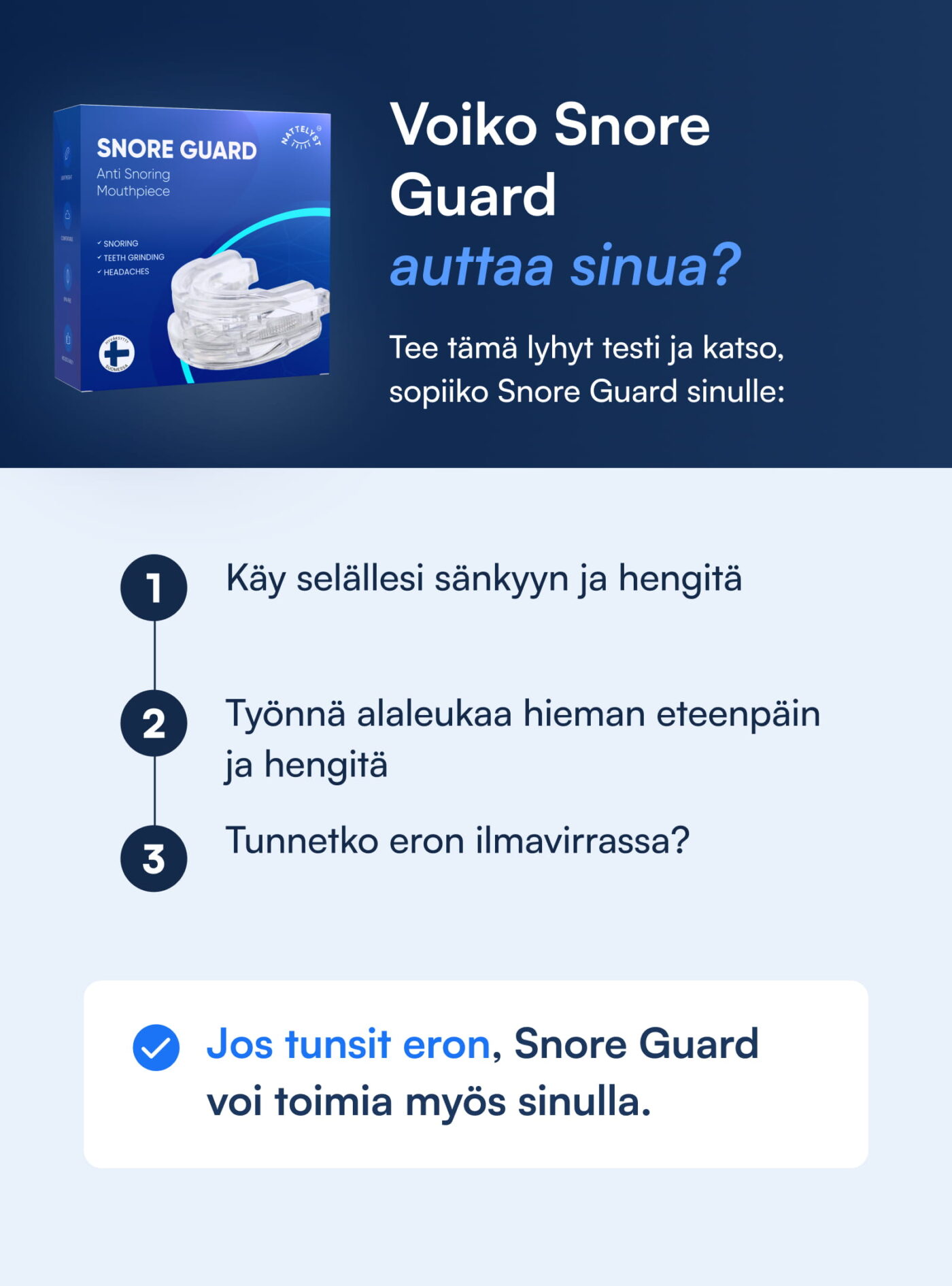 Kuorsauskisko (Snore Guard)