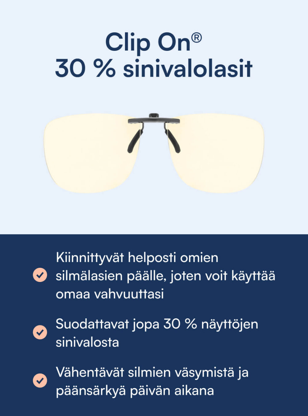 Clip On® - Blue Light Silmälasit