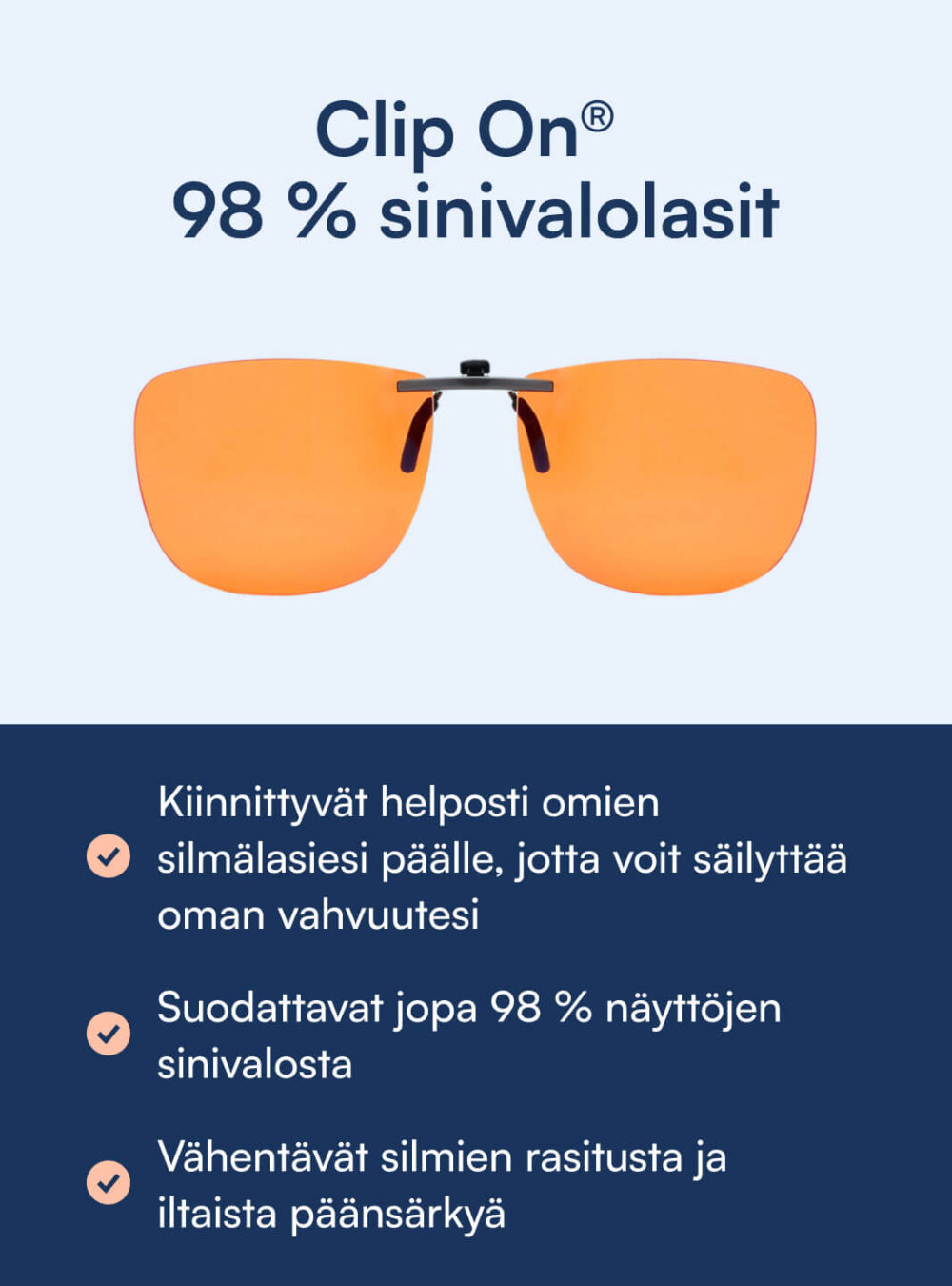 Clip On® - Blue Light Silmälasit