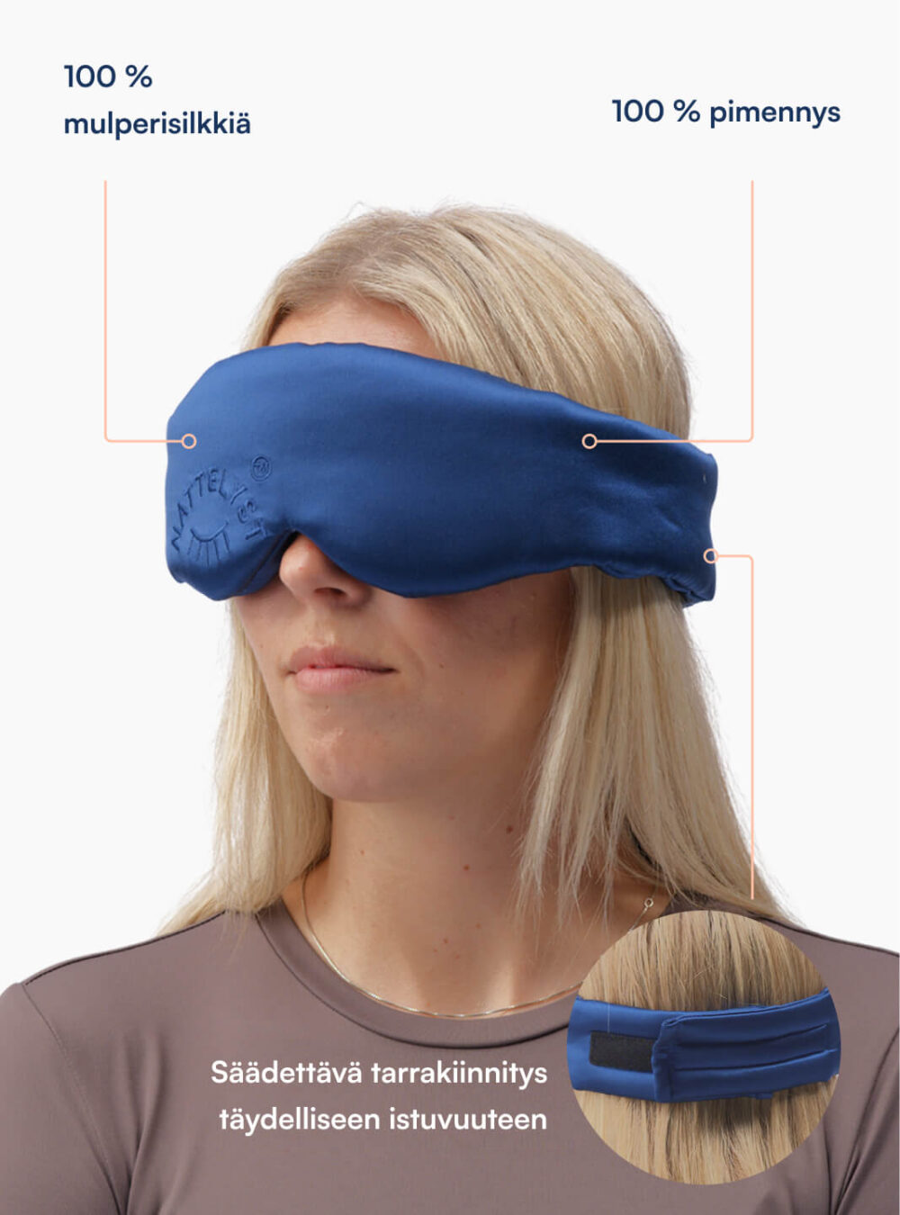 Mögli Uninaamari (100% Mulberry Silkki)