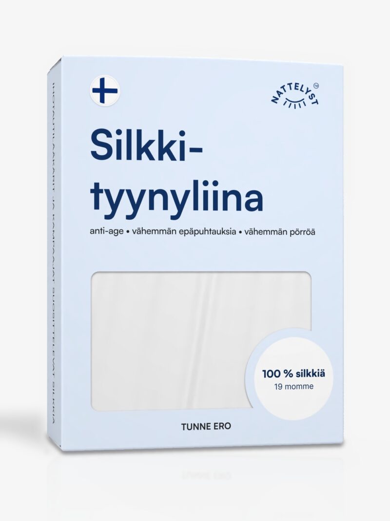 Tyynyliina, 100 % mulperisilkkiä (OEKO-TEX) valkoinen